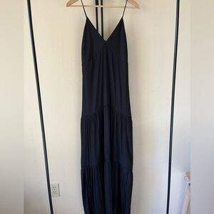 Banana Republic Black Tiered Maxi 2 Tall Long